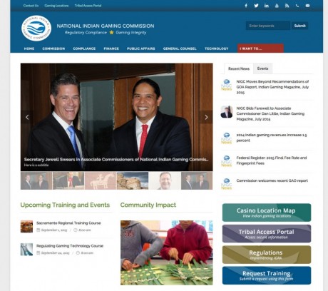  National Indian Gaming Commission Website Redesign 